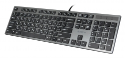 Клавиатура A4Tech KV-300H серый/черный