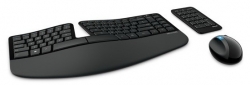 Клавиатура + мышь Microsoft Sculpt Ergonomic черный беспроводная