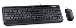 Клавиатура + мышь Microsoft Wired 600 (APB-00011) черный черный