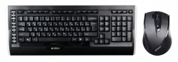 Клавиатура + мышь A4Tech 9300F черный беспроводная
