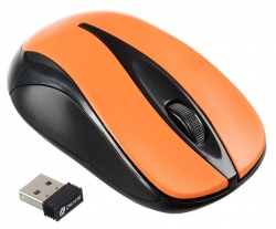 Мышь Oklick 675MW черный/оранжевый беспроводная
