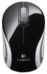 Мышь Logitech Mini M187 черный/серый беспроводная