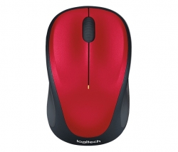 Мышь Logitech M235 красный/черный оптическая (1000dpi) беспроводная USB2.0 для ноутбука (2but)