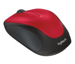 Мышь Logitech M235 красный/черный оптическая (1000dpi) беспроводная USB2.0 для ноутбука (2but)
