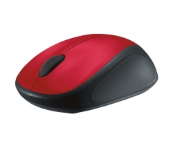 Мышь Logitech M235 красный/черный оптическая (1000dpi) беспроводная USB2.0 для ноутбука (2but)