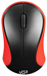 Мышь Oklick 605SW черный/красный беспроводная