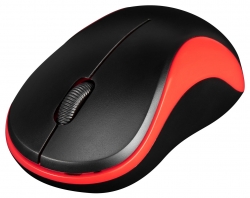Мышь Oklick 605SW черный/красный беспроводная