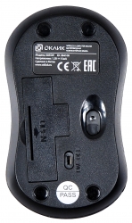 Мышь Oklick 605SW черный беспроводная