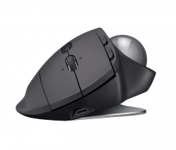 Мышь Logitech Trackball MX Ergo графитовый оптическая (12000dpi) беспроводная USB игровая (8but)