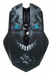 Мышь A4 Bloody R80 SKULL черный/рисунок беспроводная