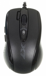Мышь A4 X-710MK черный оптическая (2000dpi) USB игровая (6but)