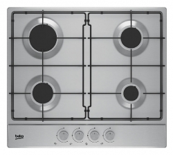 Газовая варочная поверхность Beko HIAG 64223 X нержавеющая сталь