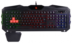 Клавиатура A4 B210 черный USB Multimedia Gamer LED