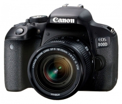 Зеркальный Фотоаппарат Canon EOS 800D черный 24.2Mpix EF-S 18-55mm f/4-5.6 IS STM 3 1080p Full HD SDXC Li-ion (с объективом)