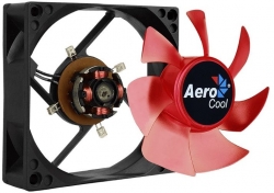 Вентилятор Aerocool Motion 8 Red-3P 80x80x25mm 3-pin 27dB 90gr LED Ret