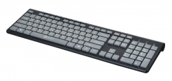 Клавиатура Oklick 480M черный/серый USB slim Multimedia