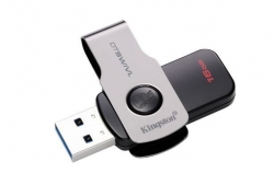 Флеш Диск Kingston 16Gb DataTraveler DTSWIVL/16GB USB3.0 серебристый/черный