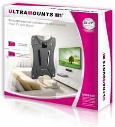 Кронштейн для телевизора Ultramounts UM 810F черный 13 -27 макс.25кг настенный фиксированный
