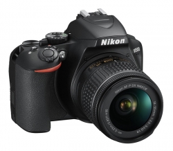 Зеркальный Фотоаппарат Nikon D3500 черный 24.2Mpix 18-55mm f/3.5-5.6 VR AF-P 3 1080p Full HD SDXC Li-ion (с объективом)