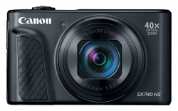 Фотоаппарат Canon PowerShot SX740HS черный 21.1Mpix Zoom40x 3 4K SDXC/SD/SDHC CMOS 1x2.3 IS opt 1minF turLCD 10fr/s 30fr/s HDMI/WiFi/NB-13L