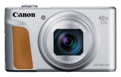 Фотоаппарат Canon PowerShot SX740HS серебристый 21.1Mpix Zoom40x 3 4K SDXC/SD/SDHC CMOS 1x2.3 IS opt 1minF turLCD 10fr/s 30fr/s HDMI/WiFi/NB-13L