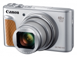 Фотоаппарат Canon PowerShot SX740HS серебристый 21.1Mpix Zoom40x 3 4K SDXC/SD/SDHC CMOS 1x2.3 IS opt 1minF turLCD 10fr/s 30fr/s HDMI/WiFi/NB-13L