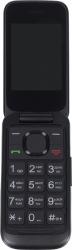 Мобильный телефон Alcatel 2053D OneTouch черный раскладной 2Sim 2.4 240x320 0.3Mpix BT GSM900/1800 GSM1900 MP3 FM microSD max21Gb