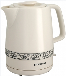 Чайник электрический Polaris PWK 1731CC белый/рисунок