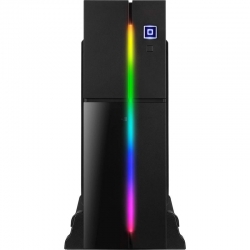 Корпус Aerocool Playa Slim черный mATX 1x80mm 2xUSB3.0 audio bott PSU