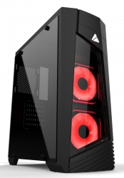 Корпус Formula V-LINE 185G-03G черный без БП ATX 1xUSB2.0 1xUSB3.0 audio bott PSU