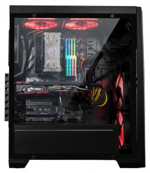 Корпус Formula V-LINE 185G-03G черный без БП ATX 1xUSB2.0 1xUSB3.0 audio bott PSU