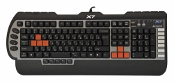 Клавиатура A4Tech X7-G800 черный PS/2 Multimedia Gamer (подставка для запястий)