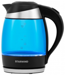 Чайник электрический Starwind SKG2216 синий/черный