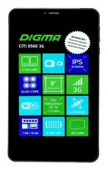 Планшет Digma CITI 8588 3G SC7731E (1.3) 4C/RAM1Gb/ROM16Gb 8 IPS 1280x800/3G/Android 8.1/черный/2Mpix/0.3Mpix/BT/GPS/WiFi/Touch/microSD 64Gb/minUSB/35