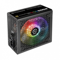 Блок питания Thermaltake GX1 RGB 500W 80+ gold (24+4+4pin) APFC 120mm fan color LED 6xSATA RTL