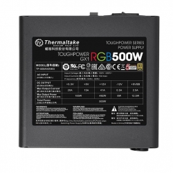 Блок питания Thermaltake GX1 RGB 500W 80+ gold (24+4+4pin) APFC 120mm fan color LED 6xSATA RTL