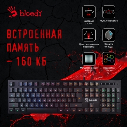 Клавиатура A4 B160N черный