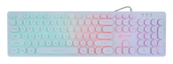 Клавиатура Oklick 420MRL белый