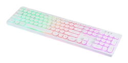 Клавиатура Oklick 420MRL белый
