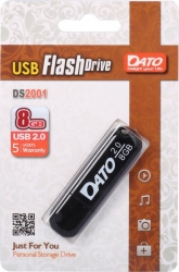 Флеш Диск Dato 8Gb DS2001-08G USB2.0 черный