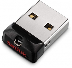 Флеш Диск Sandisk 64Gb Cruzer Fit SDCZ33-064G-G35 черный
