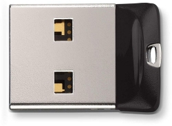 Флеш Диск Sandisk 64Gb Cruzer Fit SDCZ33-064G-G35 черный