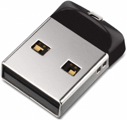 Флеш Диск Sandisk 64Gb Cruzer Fit SDCZ33-064G-G35 черный