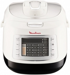 Мультиварка-скороварка Moulinex CE503132 белый/черный
