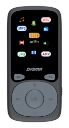 Плеер Hi-Fi Flash Digma B4 8Gb черный/1.8 /FM/microSD