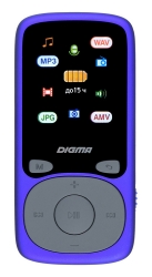 Плеер Hi-Fi Flash Digma B4 8Gb синий/1.8 /FM/microSD