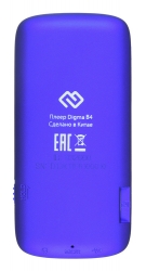 Плеер Hi-Fi Flash Digma B4 8Gb синий/1.8 /FM/microSD
