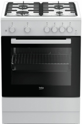 Плита Газовая Beko FSGT62110GW белый/черный