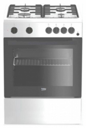 Плита Комбинированная Beko FFSS62010GW белый реш.эмаль