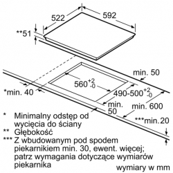 Индукционная варочная поверхность Bosch PUE611FB1E черный